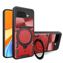 Google Pixel 9a Ring Kickstand Case w/ Camera Cover [Red]