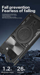 Google Pixel 9a Ring Kickstand Case w/ Camera Cover [Purple]