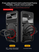 Google Pixel 9a Ring Kickstand Case w/ Camera Cover [Black]