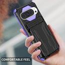 Google Pixel 9Pro Heavy Duty Kickstand Card Holder Case