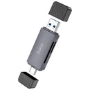 HB45 2-in-1 USB 3.0 Card Reader NZ – Dual USB-A & Type-C 1