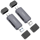 HB45 2-in-1 USB 3.0 Card Reader NZ – Dual USB-A & Type-C