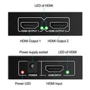 HDMI Splitter 1x2 4K 30Hz 1 In 2 Out HDMI 1.4b 2