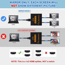 HDMI Splitter 1x2 4K 30Hz 1 In 2 Out HDMI 1.4b