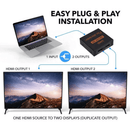 HDMI Splitter 1x2 4K 30Hz 1 In 2 Out HDMI 1.4b