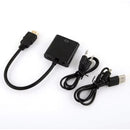 HDMI to VGA Converter Adapter with Audio & USB 3