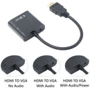 HDMI to VGA Converter Adapter with Audio & USB 2