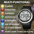 Hearkent Atomic Watch with Vibrating 8 Alarms 3