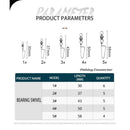High Strength Snaps Swivel 25pcs 2