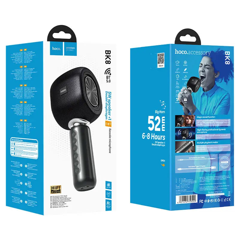 Wireless karaoke mic Microphone support Bluetooth TWS AUX