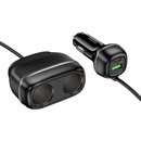 48W PD+QC Super Fast Car Charger w/ 2 x Cigarette Lighter Hub up to 240W