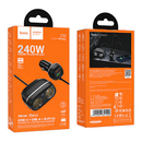 48W PD+QC Super Fast Car Charger w/ 2 x Cigarette Lighter Hub up to 240W