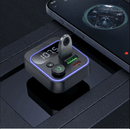 Hoco 38W FM Car Kit with PD+QC, RGB Light (E85) | Bluetooth 5.4 Car Charger