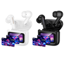 TWS Earbud w/ LCD Touch Screen, 7 Hours