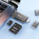 Hoco USB 3.0 Memory Card Reader USB-A USB-C Dual Plug