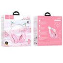 Hoco W42 Pink LED Wireless Bluetooth Headphone NZ 3