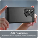 Honor 400 Pro Carbon Fibre TPU Case Slim Shockproof Cover Black