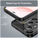 Honor 400 Pro Carbon Fibre TPU Case Slim Shockproof Cover Black