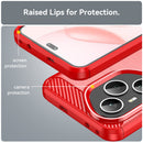 Honor 400 Pro Carbon Fibre TPU Case Slim Shockproof Cover Red