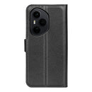 Honor 400 Pro PU Wallet Case [Black]