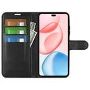 Honor 400 Pro PU Wallet Case [Black]