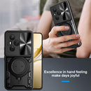 Honor 400 Pro Ring Kickstand Case w/ Camera Cover [Black]