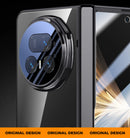 Icebreaker Clear Electroplated Hinge Case for Honor Magic V5 with Tempered Glass [Black]