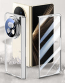 Icebreaker Clear Electroplated Hinge Case for Honor Magic V5 with Tempered Glass [Silver]