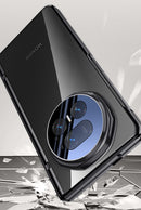 Icebreaker Clear Electroplated Hinge Case for Honor Magic V5 with Tempered Glass [Silver]