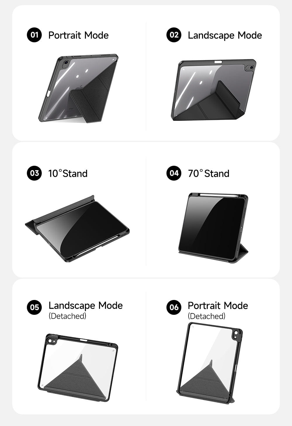 iPad Air 11 / Air 5 / Air 4 Smart Flip Multi Stand Case