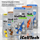 iCellTech Hearing Aid Batteries (Box of 60 Batteries) 1