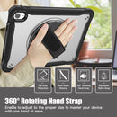 iPad 11" (A16, 2024) / iPad 10 (2022) Rugged Case - 360° Stand, Hand & Shoulder Strap - Shockproof - Black