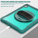 iPad 11" (A16, 2024) / iPad 10 (2022) Rugged Case - 360° Stand, Hand & Shoulder Strap - Shockproof - Green