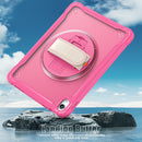 iPad 11" (A16, 2024) / iPad 10 (2022) Rugged Case - 360° Stand, Hand & Shoulder Strap - Shockproof - Rose