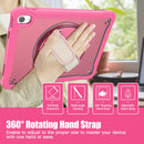 iPad 11" (A16, 2024) / iPad 10 (2022) Rugged Case - 360° Stand, Hand & Shoulder Strap - Shockproof - Rose