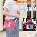 iPad 11" (A16, 2024) / iPad 10 (2022) Rugged Case - 360° Stand, Hand & Shoulder Strap - Shockproof - Rose
