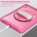 iPad 11" (A16, 2024) / iPad 10 (2022) Rugged Case - 360° Stand, Hand & Shoulder Strap - Shockproof - Rose