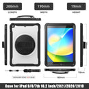 iPad 10.2’’ (7th/8th/9th Gen) Rugged Case - 360° Stand Hand
