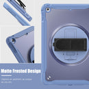 iPad 10.2" (7th/8th/9th Gen) Rugged Case - 360° Stand, Hand & Shoulder Strap - Shockproof - Lavender