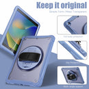 iPad 10.2" (7th/8th/9th Gen) Rugged Case - 360° Stand, Hand & Shoulder Strap - Shockproof - Lavender