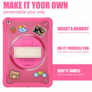 iPad 10.2" (7th/8th/9th Gen) Rugged Case - 360° Stand, Hand & Shoulder Strap - Shockproof - Rose