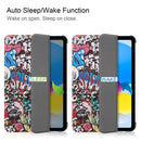 iPad 11 (A16 2025) Designer Tri Fold Case [Graffiti] 2