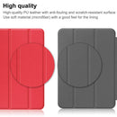 iPad 11 (A16 2025) PU Leather Case with Pen Holder [Red] 8