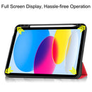 iPad 11 (A16 2025) PU Leather Case with Pen Holder [Red] 5