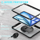 iPad Air 11’’ / 10.9’’ Rugged Case - 360° Stand Hand &