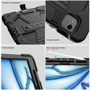 Rugged iPad Air 11" 2024 Case – Shockproof Cover Stand & Pencil Holder