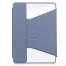 Rotating Acrylic Back PU Leather Case for iPad Air 11 (M2 2024 / M3 2025) / Air 5/6 with Pencil Holder [Lavender]