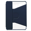 Rotating Acrylic Back PU Leather Case for iPad Air 11 (2026-2020 M4/M3/M2/5th/4th) with Pencil Holder [Navy]