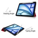 iPad Air 11 (M3 2025) Tri Fold Case with Pen Holder [Red] 6