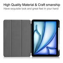 iPad Air 11 (M3 2025) Tri Fold Case with Pen Holder [Red] 11